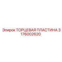 3176002620 ТОРЦЕВАЯ ПЛАСТИНА Epiroc