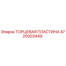 ТОРЦЕВАЯ ПЛАСТИНА 4720003449 Эпирок