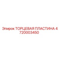 ТОРЦЕВАЯ ПЛАСТИНА 4720003450 Эпирок