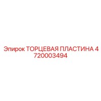 ТОРЦЕВАЯ ПЛАСТИНА 4720003494 Эпирок