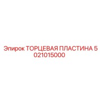 5021015000 ТОРЦЕВАЯ ПЛАСТИНА Epiroc