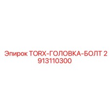 2913110300 TORX-ГОЛОВКА-БОЛТ Epiroc