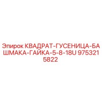 9753215822 КВАДРАТ-ГУСЕНИЦА-БАШМАКА-ГАЙКА-5-8-18U Epiroc