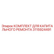 3115924491 КОМПЛЕКТ ДЛЯ КАПИТАЛЬНОГО РЕМОНТА Epiroc