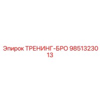 9851323013 ТРЕНИНГ-БРО Epiroc