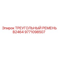 9771098507 ТРЕУГОЛЬНЫЙ РЕМЕНЬ B2464 Epiroc