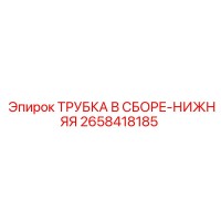 2658418185 ТРУБКА В СБОРЕ-НИЖНЯЯ Epiroc