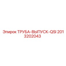 2013202043 ТРУБА-ВЫПУСК-QSI Epiroc