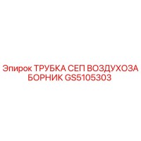GS5105303 ТРУБКА СЕП ВОЗДУХОЗАБОРНИК Epiroc