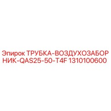 1310100600 ТРУБКА-ВОЗДУХОЗАБОРНИК-QAS25-50-T4F Epiroc