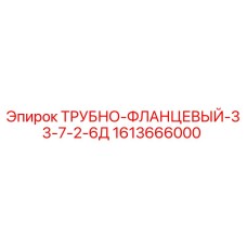 1613666000 Трубно-фланцевый-33-7-2-6Д Эпирок