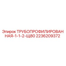 2236209372 ТРУБОПРОФИЛИРОВАННАЯ-1-1-2-Щ80 Epiroc