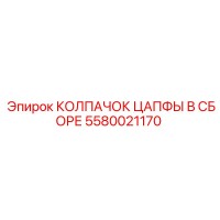 5580021170 КОЛПАЧОК ЦАПФЫ В СБОРЕ Epiroc