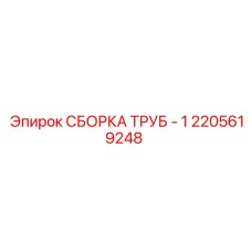 2205619248 СБОРКА ТРУБ - 1 Epiroc