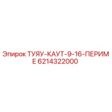 Деталь ТУЯУ-КАУТ-9-16-ПЕРИМЕ от Epiroc, артикул 6214322000, для гидравлических систем буровых установок