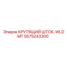 5575243300 КРУТЯЩИЙ ШТОК-WLDMT Epiroc