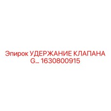 1630800915 УДЕРЖАНИЕ КЛАПАНА G Epiroc