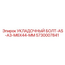 5730007841 УКЛАДОЧНЫЙ БОЛТ-AS-A3-M6X44-MM Epiroc