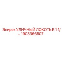 1903366507 УЛИЧНЫЙ ЛОКОТЬ R 1 1/
