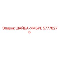 57778276 ШАЙБА-УМБРЕ Epiroc