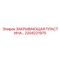 2204221975 ЗАКРЫВАЮЩАЯ ПЛАСТИНА… Epiroc