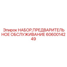 Набор предпускового обслуживания артикул 6060014249 Epiroc