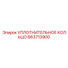 663713900 УПЛОТНИТЕЛЬНОЕ КОЛЬЦО Epiroc