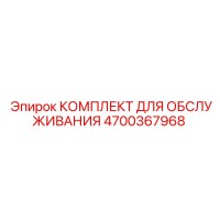 4700367968 КОМПЛЕКТ ДЛЯ ОБСЛУЖИВАНИЯ Epiroc