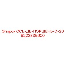 6222835900 ОСЬ-ДЕ-ПОРШЕНЬ-D-20 Epiroc