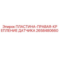 2658480660 ПЛАСТИНА-ПРАВАЯ-КРЕПЛЕНИЕ ДАТЧИКА Эпирок