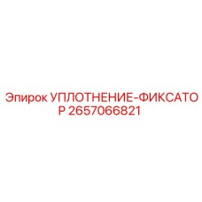 2657066821 УПЛОТНЕНИЕ-ФИКСАТОР Epiroc