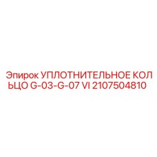 2107504810 УПЛОТНИТЕЛЬНОЕ КОЛЬЦО G-03-G-07 VI Epiroc