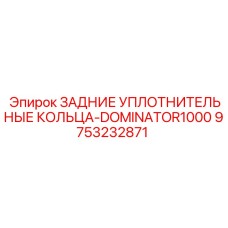 9753232871 ЗАДНИЕ УПЛОТНИТЕЛЬНЫЕ КОЛЬЦА-DOMINATOR1000 Epiroc
