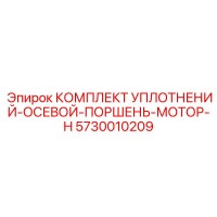 5730010209 КОМПЛЕКТ УПЛОТНЕНИЙ-ОСЕВОЙ-ПОРШЕНЬ-МОТОР-H Epiroc