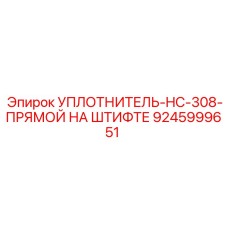 УПЛОТНИТЕЛЬ-HC-308-ПРЯМОЙ НА ШТИФТЕ 9245999651 Epiroc
