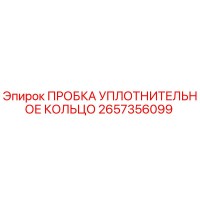 2657356099 ПРОБКА УПЛОТНИТЕЛЬНОЕ КОЛЬЦО Epiroc
