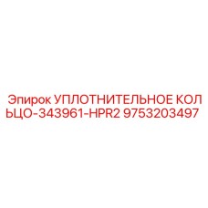 9753203497 УПЛОТНИТЕЛЬНОЕ КОЛЬЦО-343961-HPR2 Epiroc