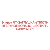 4700232061 FIT-ЗАГЛУШКА-УПЛОТНИТЕЛЬНОЕ КОЛЬЦО-ШЕСТИГР. Epiroc
