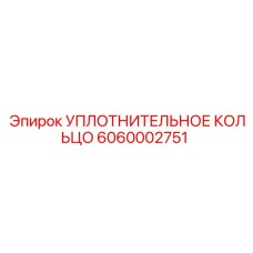 6060002751 УПЛОТНИТЕЛЬНОЕ КОЛЬЦО Epiroc