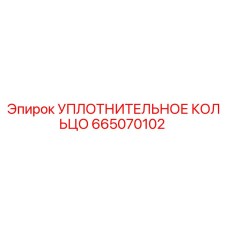 665070102 УПЛОТНИТЕЛЬНОЕ КОЛЬЦО Epiroc