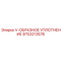 9753213578 V-ОБРАЗНОЕ УПЛОТНЕНИЕ Epiroc