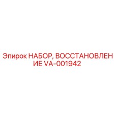 VA-001942 НАБОР ВОССТАНОВЛЕНИЕ Epiroc