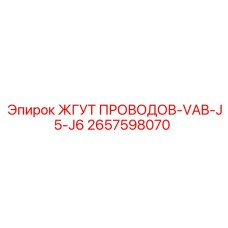 2657598070 ЖГУТ ПРОВОДОВ-VAB-J5-J6 Epiroc