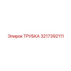 Трубка для пылеудаления 3217392111