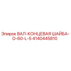 4140445810 ВАЛ-КОНЦЕВАЯ ШАЙБА-D-60-L-5 Epiroc