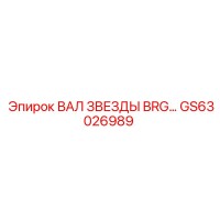 GS63026989 ВАЛ ЗВЕЗДЫ BRG Epiroc