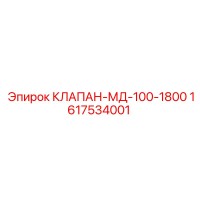 1617534001 КЛАПАН-МД-100-1800 (Epiroc)