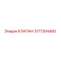 3177304450 КЛАПАН Эпирок