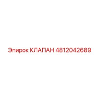 4812042689 КЛАПАН Epiroc