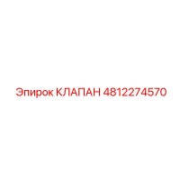 4812274570 КЛАПАН Эпирок